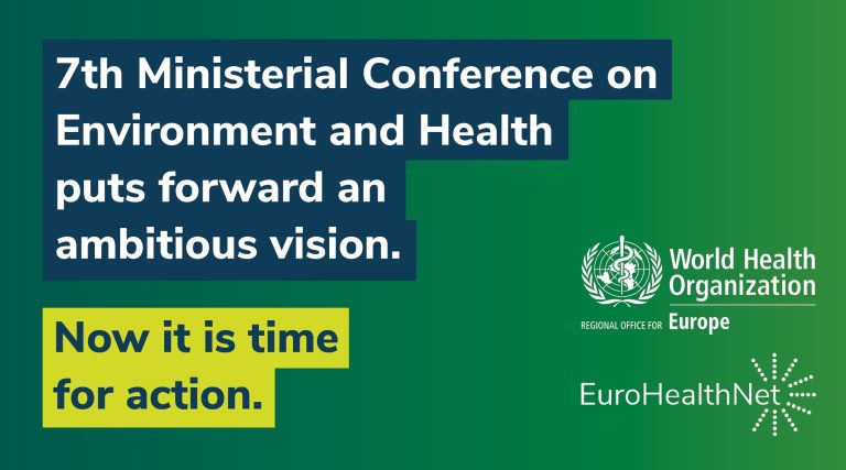 BlueAdapt’s team from EuroHealthNet showcased the project's research goals during the WHO 7th Ministerial Conference on Environment and Health.